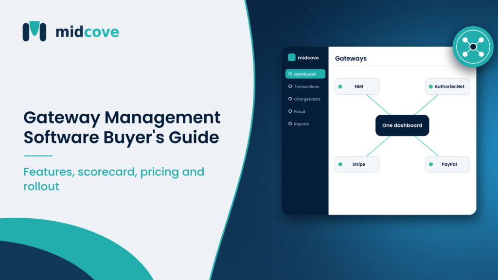 Payment gateway management software dashboard showing transactions from several merchant accounts