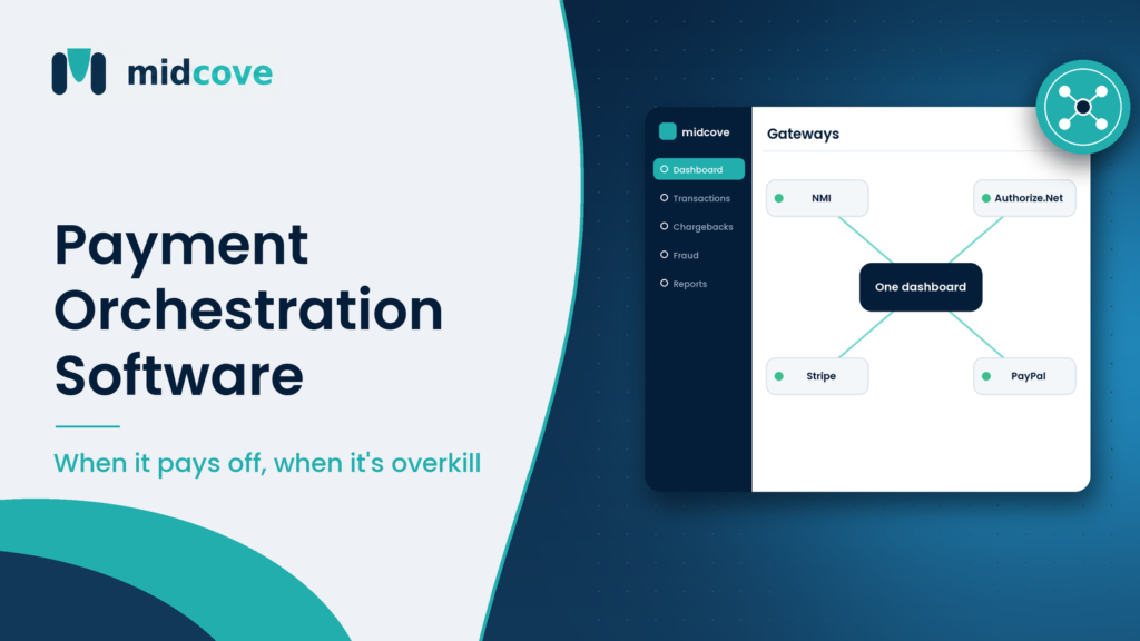 Payment orchestration software routing transactions across multiple payment providers with failover and retries